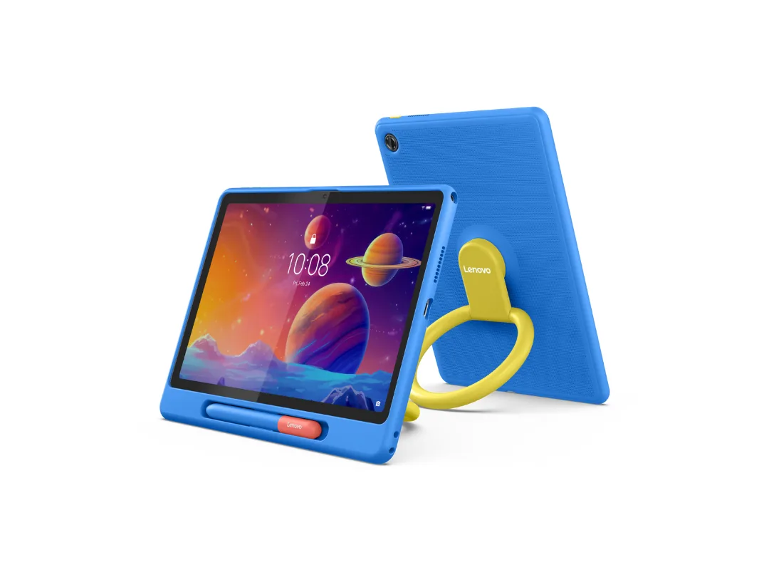Lenovo Tab 10.1-Inch, 4GB RAM, 128GB, Wi-Fi, TB311FU Tablet, Luna Grey with Folio Case for Kids, ZAEH0071AE