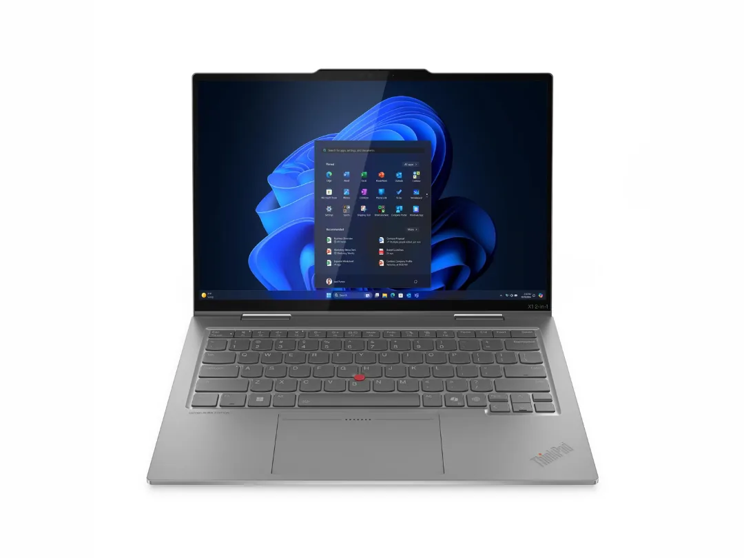 Lenovo ThinkPad X1 2-in-1 14" Gen 10 Aura Edition Laptop, Intel Core Ultra 7 255U, 32GB RAM, 1TB SSD, 14" WUXGA IPS 60Hz Touch Display with Lenovo Yoga Pen, Intel Graphics, English-Arabic KB, Win 11 Pro, Grey, 3 Year Warranty | 21Q00008GR