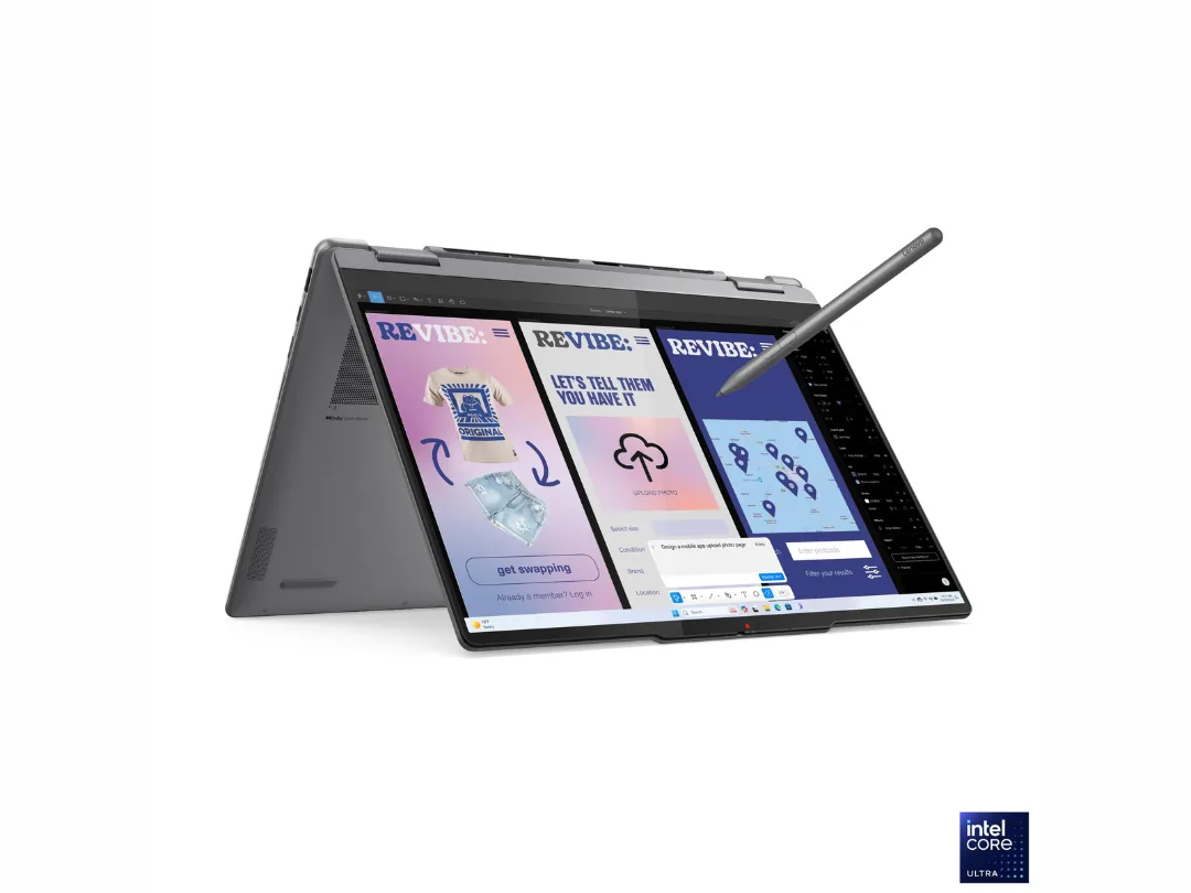 Lenovo Yoga 7 2 in 1 14-Inch Convertible Laptop 14ILL10 – Intel Core Ultra 7 256V · 16 GB RAM · 512GB SSD , 14-Inch WUXGA Display, Windows 11 Home - Luna Grey - 83JQ00B0AX