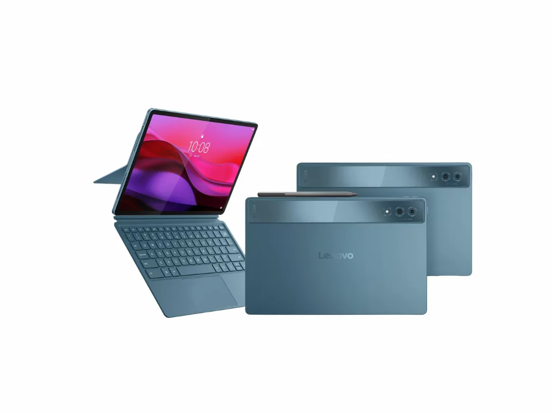 Lenovo Yoga Tab Plus 12.7"- TB 520FU - WiFi, Snapdragon® 8 Gen 3, 16GB RAM, 256GB, Qualcomm® Adreno™ 750 GPU, 13MP Front/13MP + 2MP Rear Camera, 10200mAh , 12.7" 3K Display, Android Tablet with Folio Keyboard and Pen - Tidal Teal - ZAEG0034AE