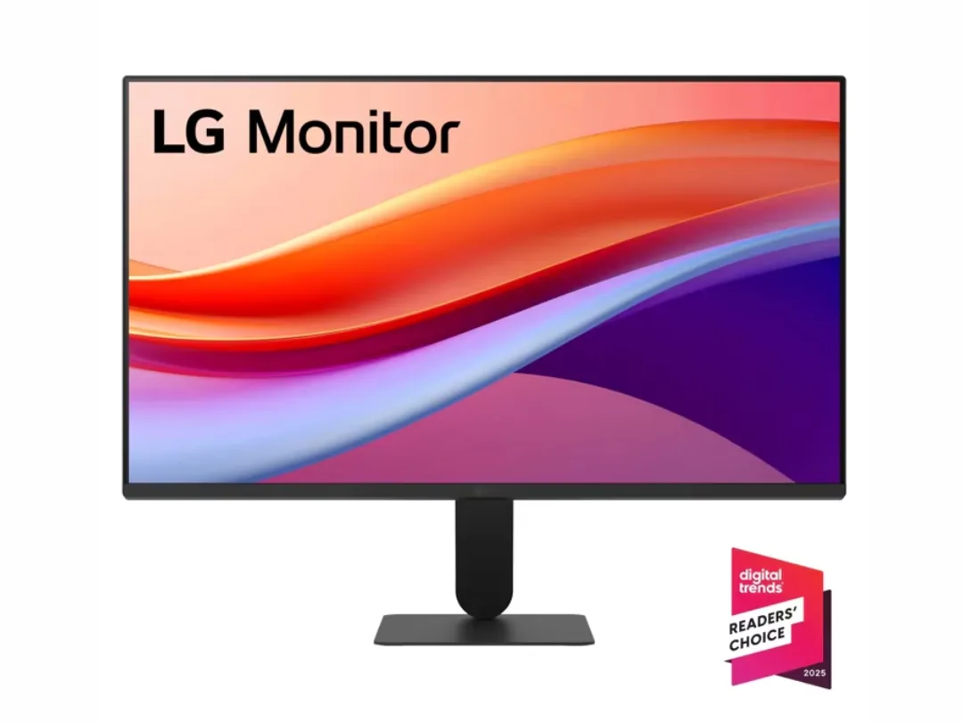 LG 24U411A-B Monitor, 24" IPS Display, FHD Resolution, 120Hz Refresh Rate, 1ms (MBR) Response Time, Motion Blur Reduction Technology, Dynamic Action Sync, Slim Stand, HDMI, Black | 24U411A-B.AMAQ