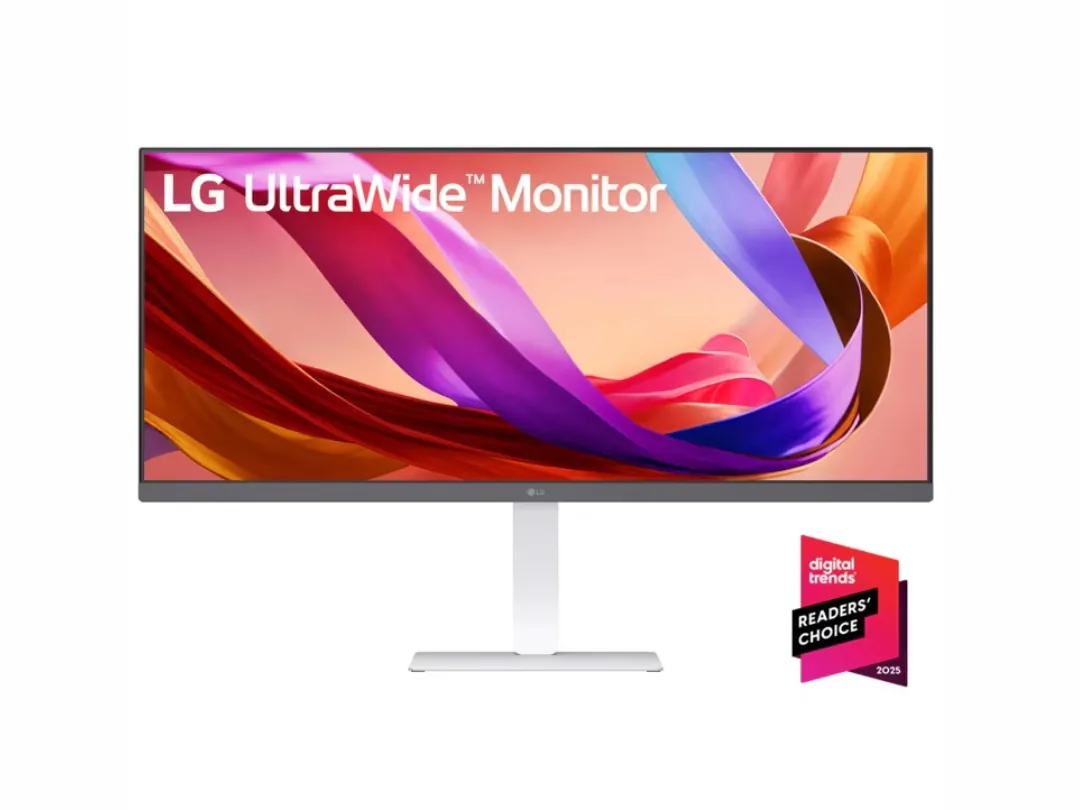 LG 34-Inch UltraWide WFHD Monitor | 21:9 Display, 2560 x 1080 Resolution, 100Hz Refresh Rate, Height, Tilt & Swivel Adjustable Stand, HDMI, USB-C & DisplayPort, 34U530A-WAMA - White