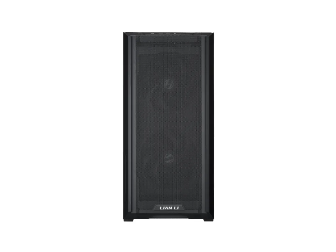LIAN LI LANCOOL 216 X Black Steel / Tempered Glass ATX Mid Tower Computer Case ,2x 16 cm PWM Fans Included (Non RGB ) LANCOOL 216X
