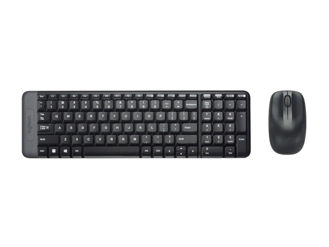 Logitech MK220 Wireless Keyboard and Mouse Combo - Eng -Ara - Black  920-003160