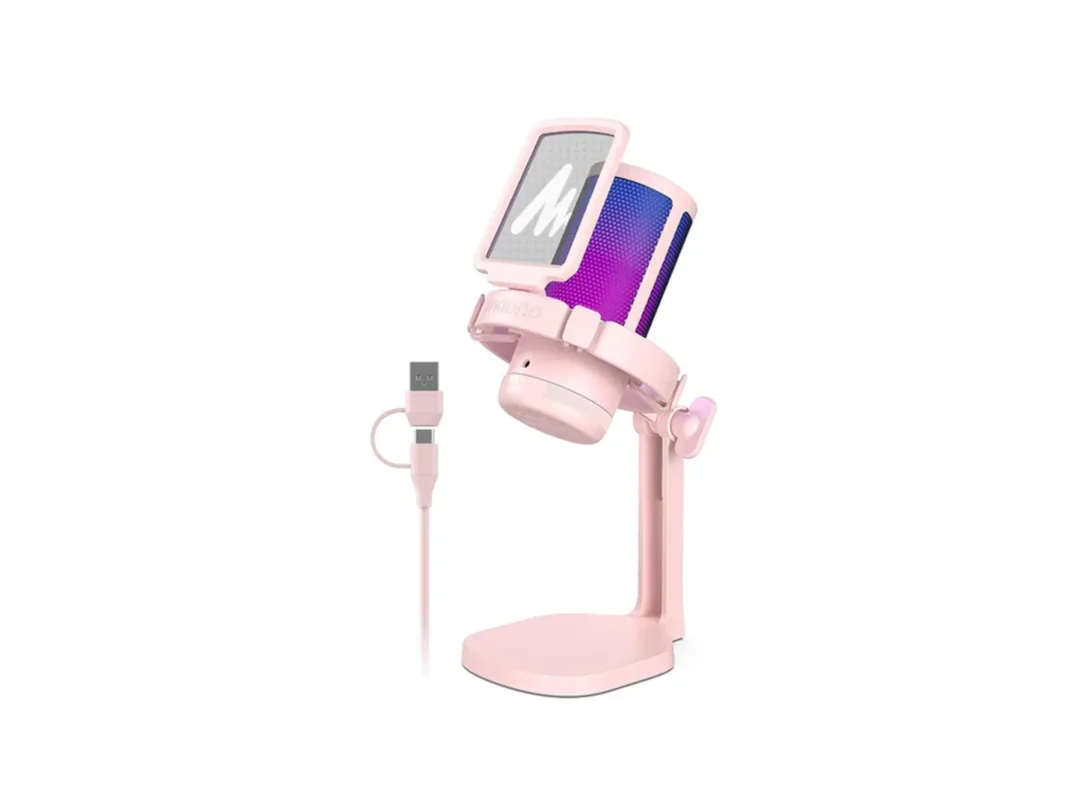 Maonocaster DGM20 GamerWave USB Gaming Microphone with Noise Cancellation - Pink