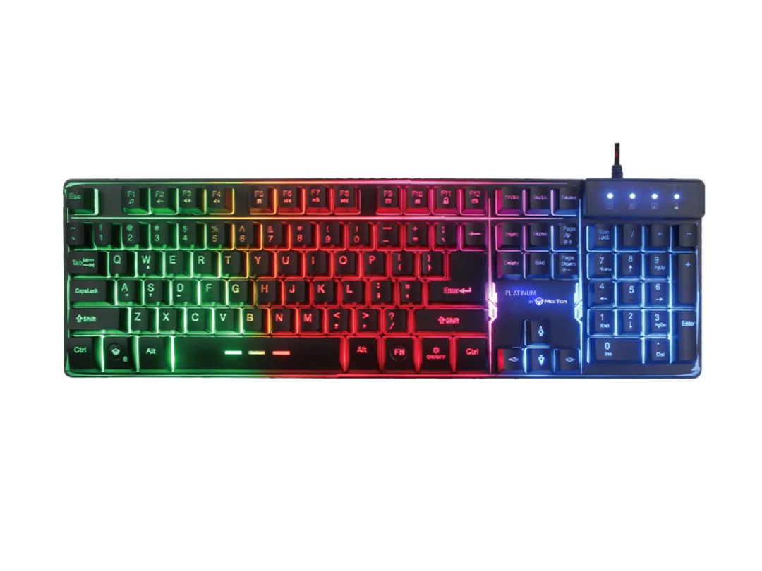 Meetion Platinum MT-K9300-P Wired Gaming Keyboard - USB, 104 Keys