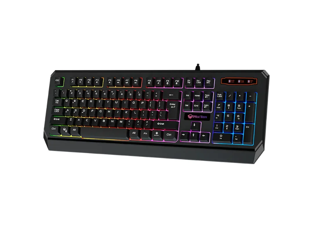 Meetion Platinum MT-K9320-P Rainbow Backlit Waterproof Backlit Gaming Keyboard
