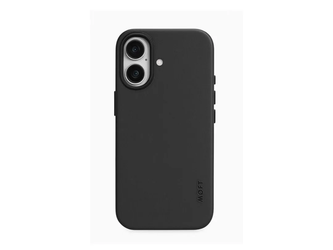 Moft iPhone 17 Snap Vegan Leather Case- Jet Black