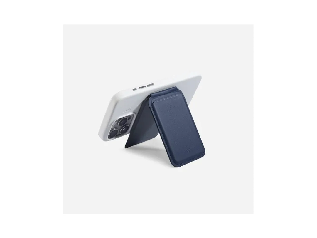 Moft Snap Flash Wallet Stand for MagSafe Compatible iPhones – Deep Blue