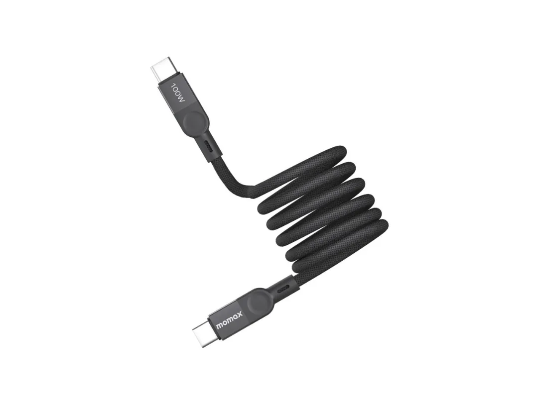 Momax Elite Mag Link 100W USB-C To USB-C Magnetic Cable 1m