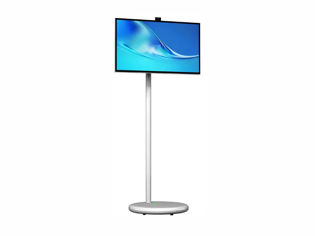Moxedo Spectra 27 inch Smart Touch Screen Display With Built-in Movable Stand -  27-Inch Full HD IPS Touch Display, Camera, Speaker, Android 15, Octa-Core Processor, 6GB RAM | 128GB Storage, 9000mAh Battery - White - MX-SPC011