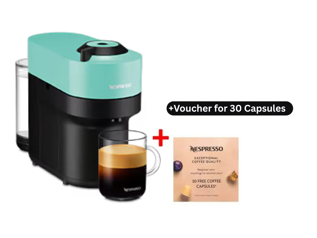 Nespresso Vertuo Pop Coffee Machine 0.6L, Liquorice Black