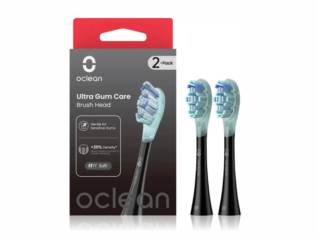 Oclean Ultra Gum Care UG02 Brush Head  2 Pack | Delicate Tongue Cleaner | FlexFit Tech Brush Head |  C04000256
