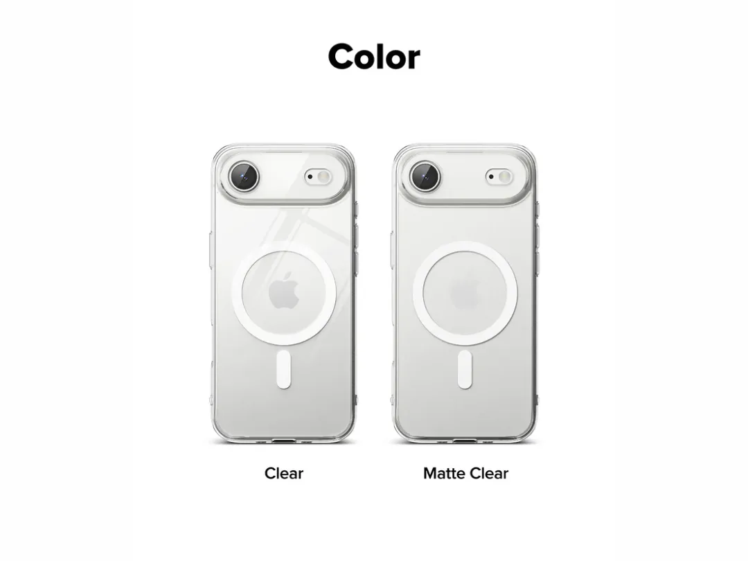 iPhone 17 Air Magnetic Clear MagSafe Silicone Case - Assorted