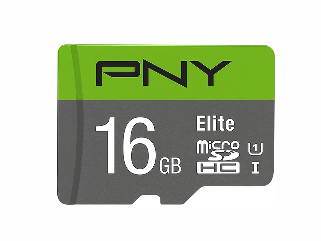 PNY Elite 16GB Micro SDHC Memory Card + SD Adapter 100MB/s Read Speed Class 10 UHS-I U1 - P-SDU16GU185GW-GE