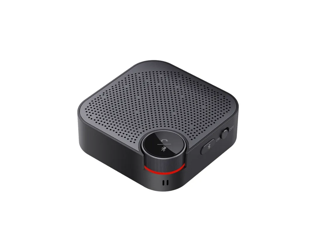 Porodo Bluetooth Conference Meeting Speakerphone with 3 M Talking Distance - Black (PD-BCNFS-BK)