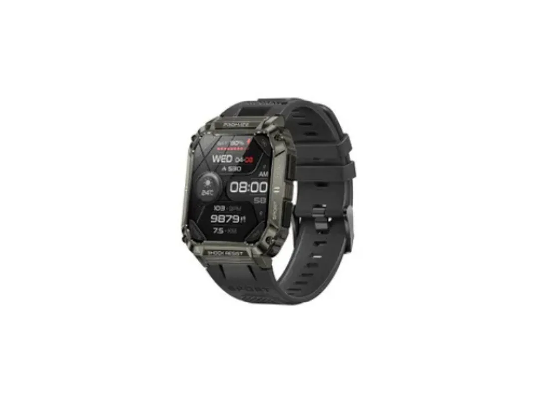 Promate Tough Built BT Calling 1P67 With 1.97 TFT Display Smart Watch Black