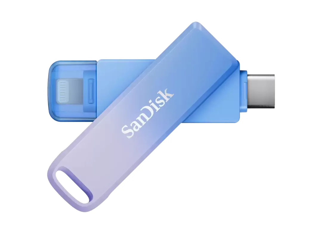 SanDisk 128GB Creator Phone Drive -USB Flash Drive - includes USB-Type C™ and Lightning connectors, SDIXD0N-128G-GN6TP