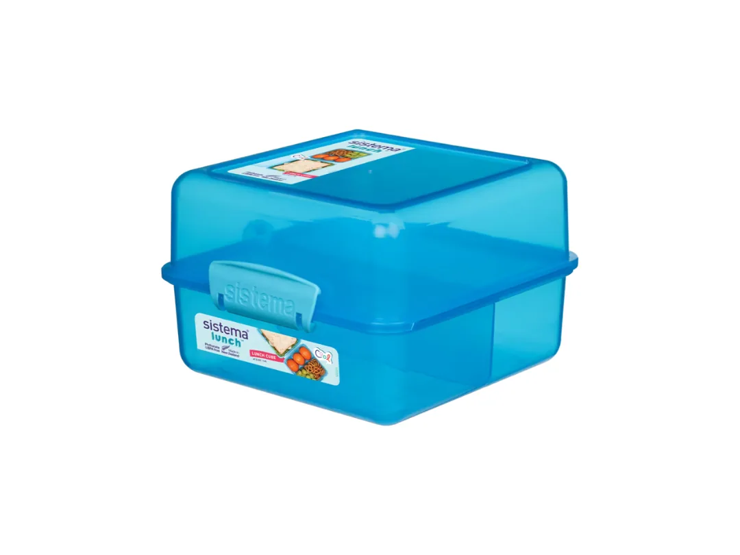 Sistema 1.4L Lunch Cube color Lunch Box with 2 Level Storage