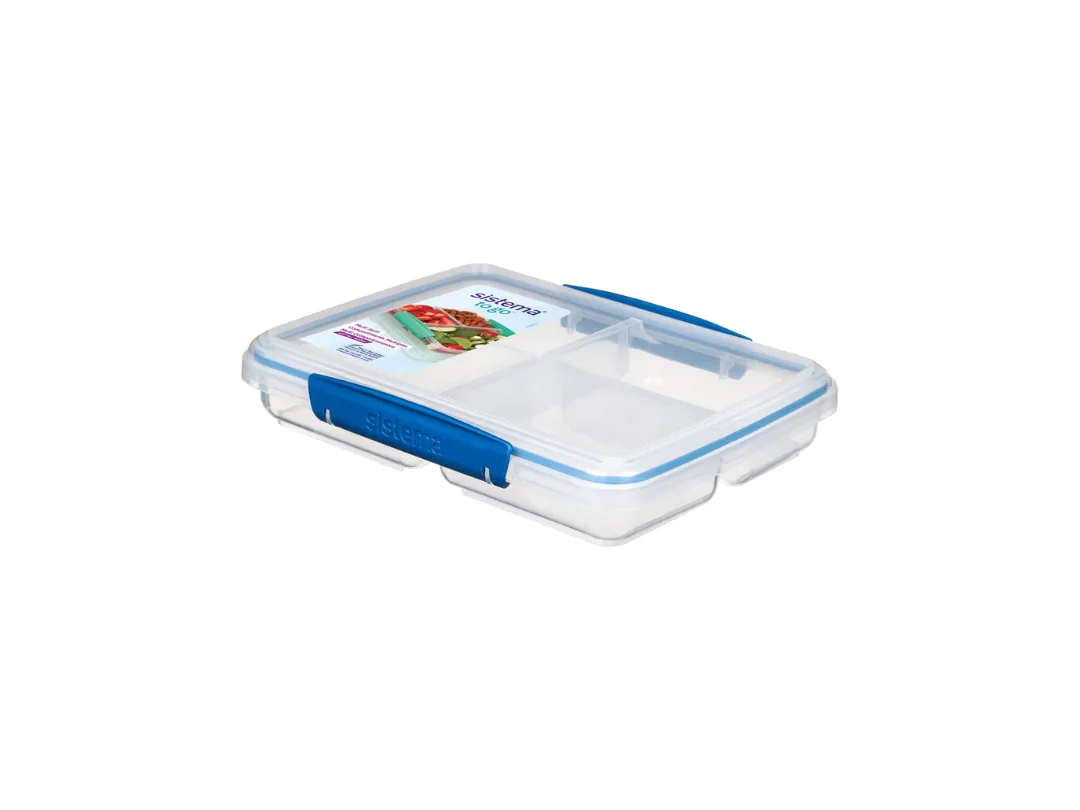 Sistema 820ml Multi Split To Go 6 Food Container Assorted