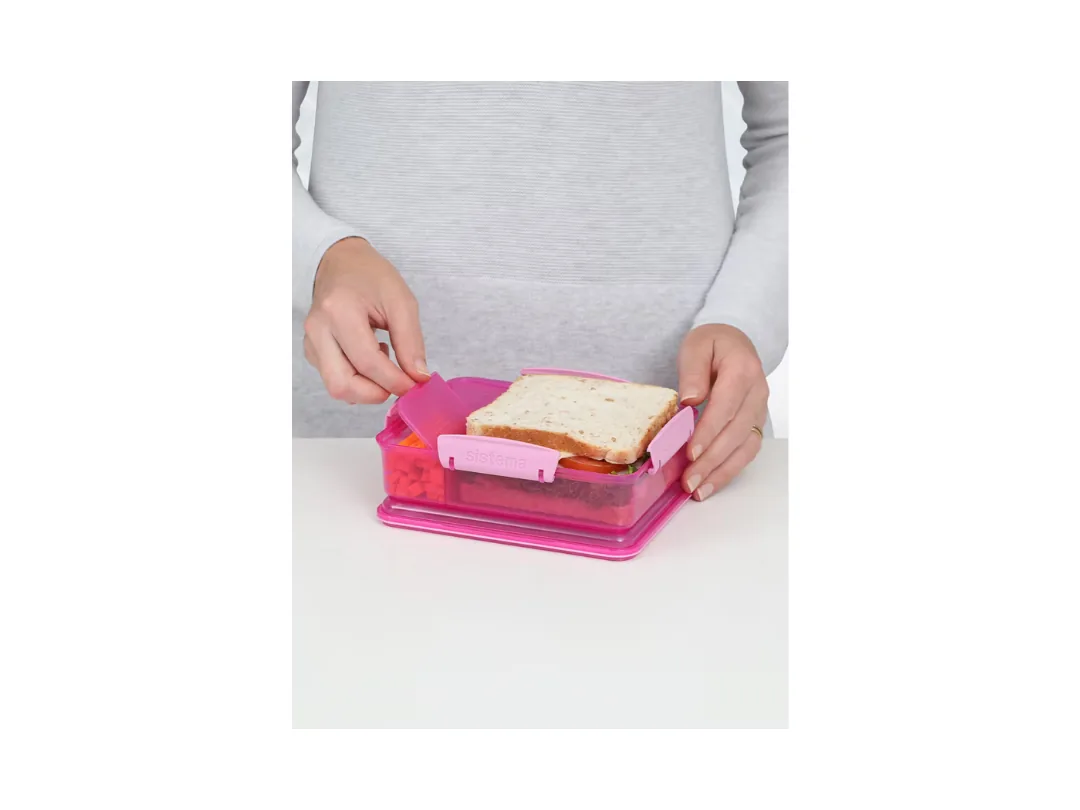 Sistema 975ml Lunch Snack Attack Duo Lunch Box