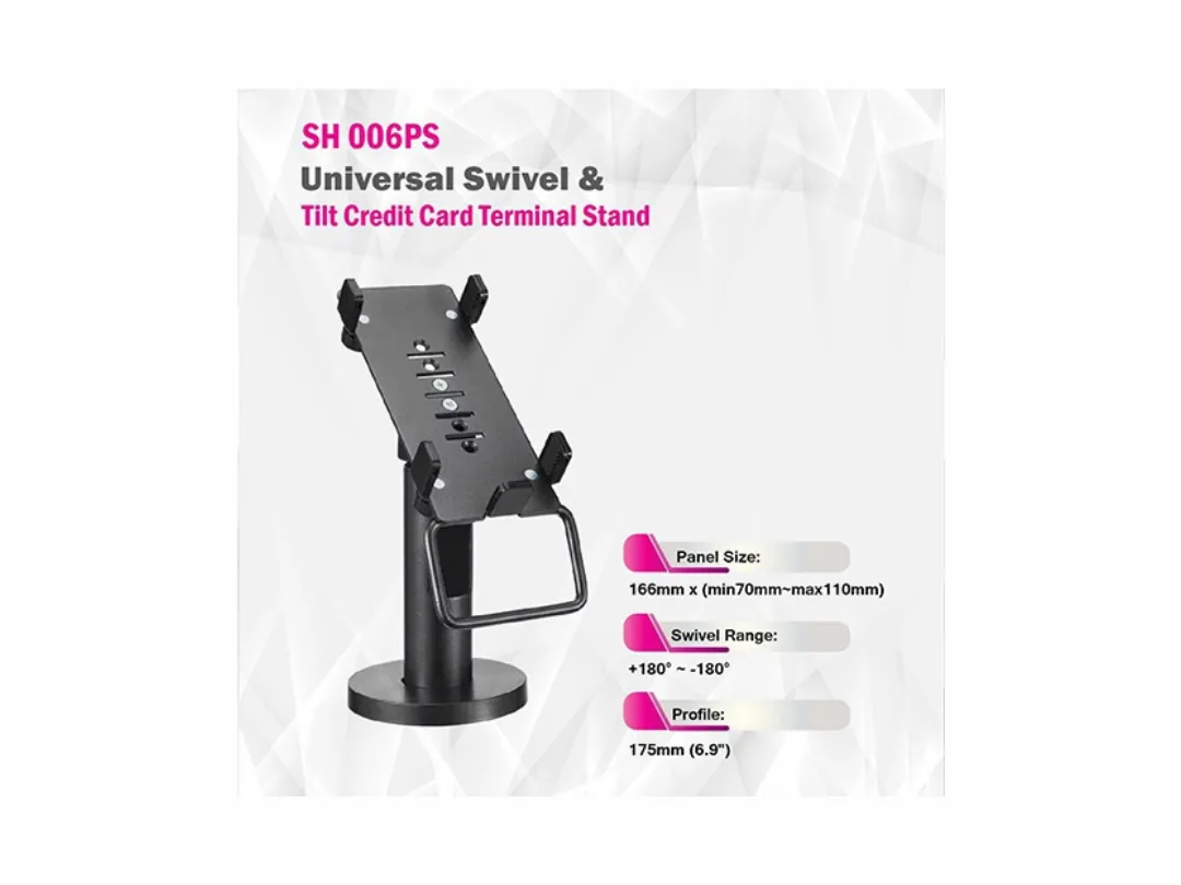 Skill Tech SH 006PS Universal Swivel & Tilt Credit Card Terminal POS Stand
