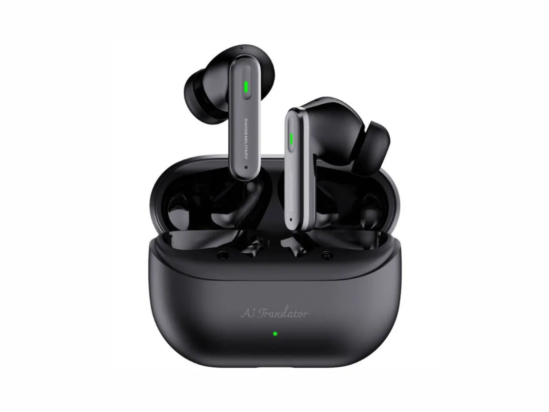 Swiss Military Delta-Ai Wireless earbuds - Premium Ai+ Realtime Text & Translation across  135+ languages