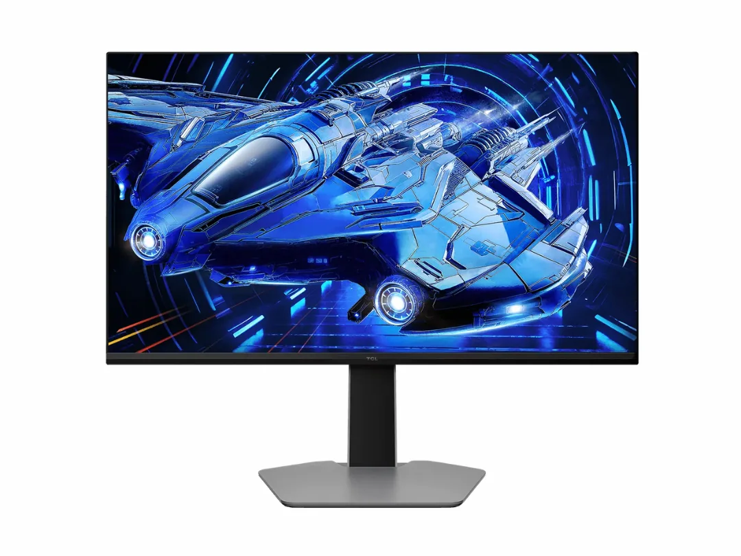 TCL 27G64 27 Inch QD-Mini LED Gaming Monitor | Flat QHD Fast-HVA 2560 x 1440 Display, 180Hz Refresh Rate, FreeSync and G-SYNC Compatible, HDMI and DisplayPort - Black/Gray