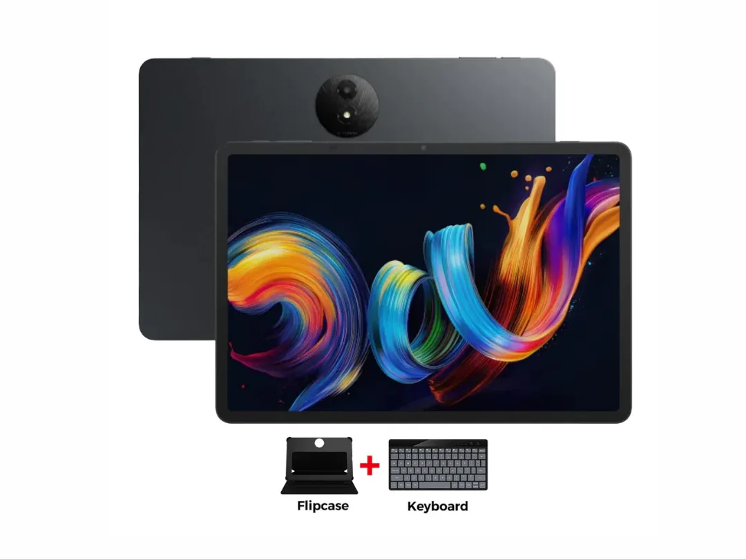 TCL NXTPAPER 11 Plus WIFI Android Tablet, 8GB RAM, 256GB Storage, 11.5"" 120Hz 2.2K Eye-Care Display, 8000mAh Battery - Keyboard & Flip Case Included - Dark Grey