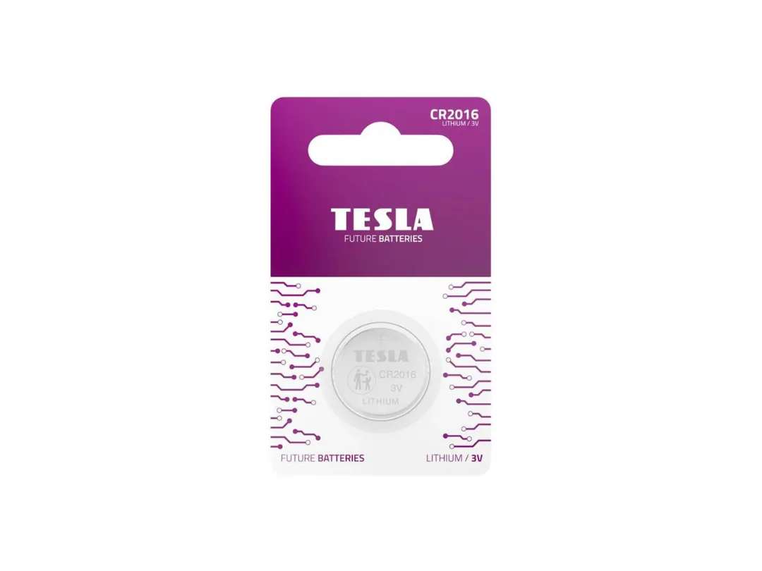 Tesla Battery CR2016 3v Lithium - 1 Piece