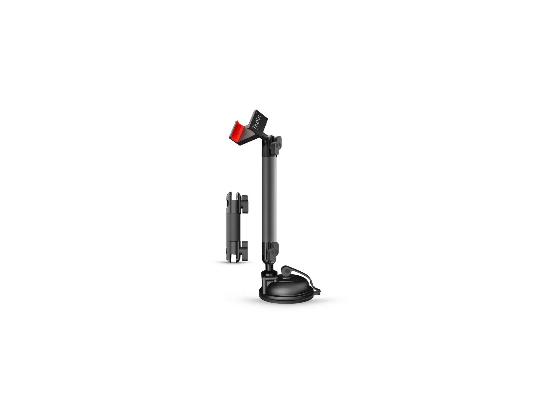 Thabt Mobile phone Glass Mount with 2 Pedestal Arms