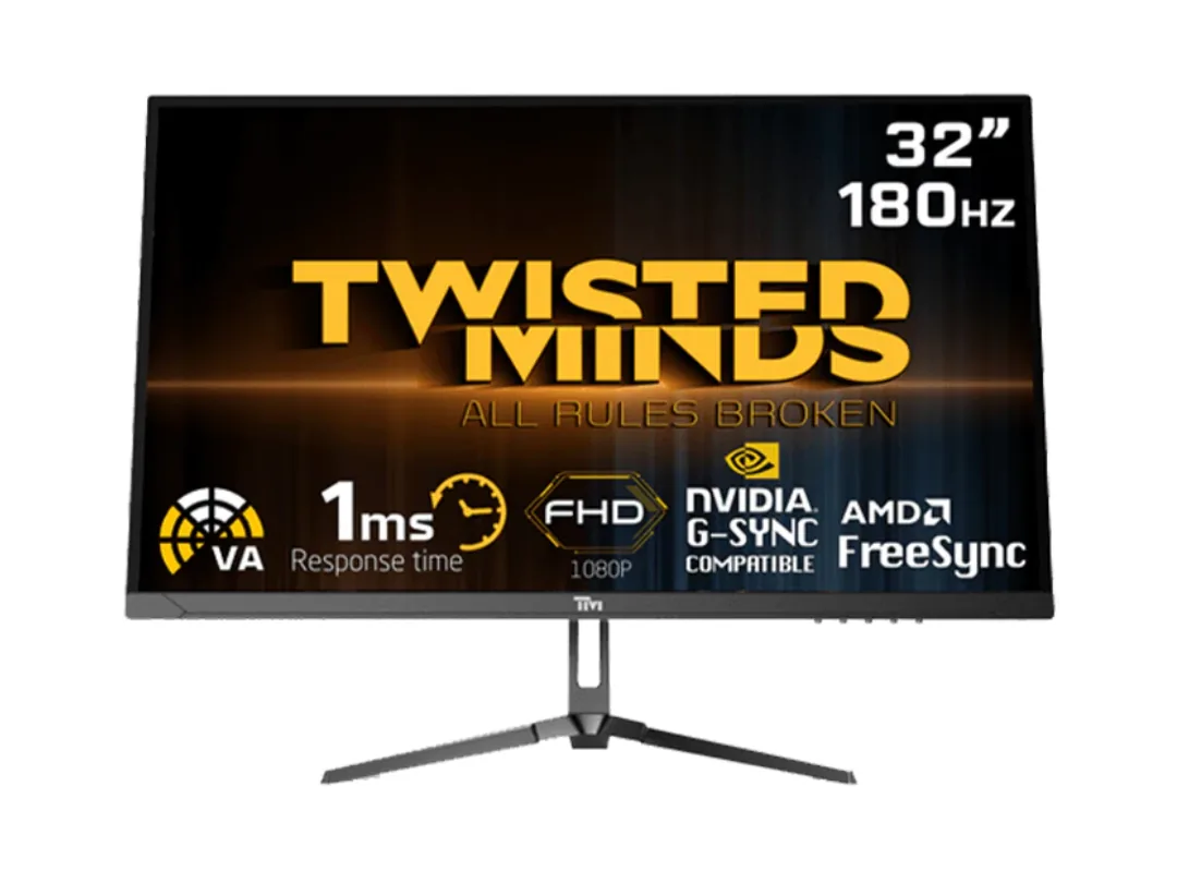 Twisted Minds 32inch, HDR ,FHD ,180Hz, VA, 1ms, HDMI2.0 Gaming Monitor TM32FHD180VA