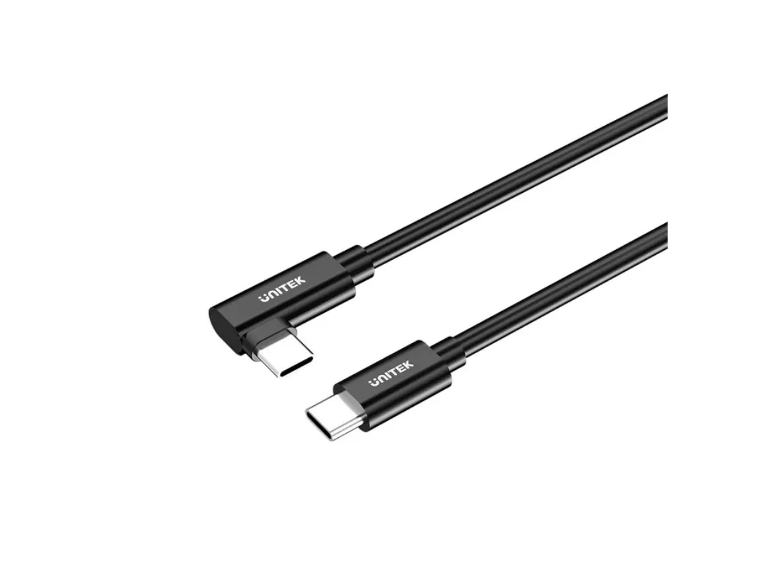 Unitek VR Link Pro USB-C to C Cable (90 Degree USB-C to C Cable supports 5Gps & 60W) Compatible with Meta Quest 2, Quest Pro, Quest 3/3S, or Pico 4