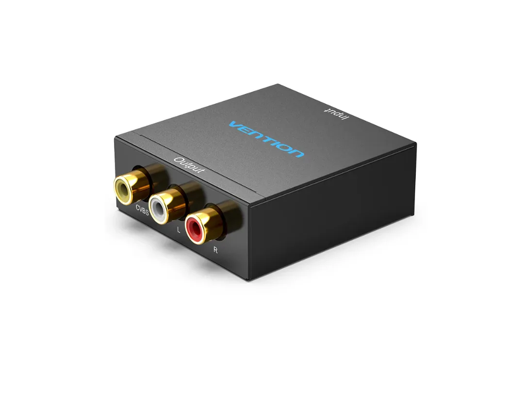 Vention HDMI to RCA Converter Black Metal Type
