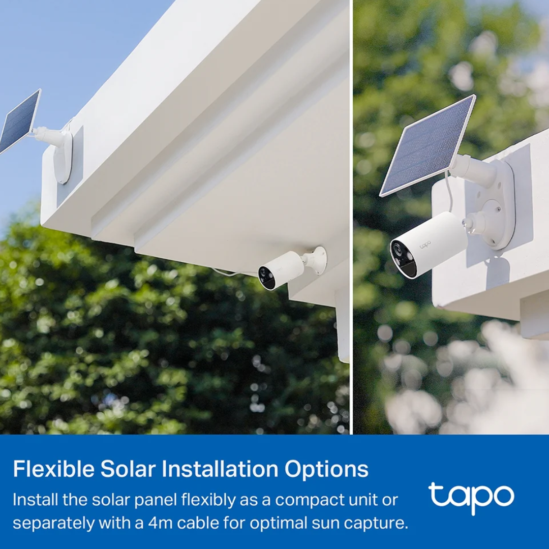 Tapo A201 Solar Panel, Flexible Installation and Angle Adjustment Compatible with All Battery Cameras