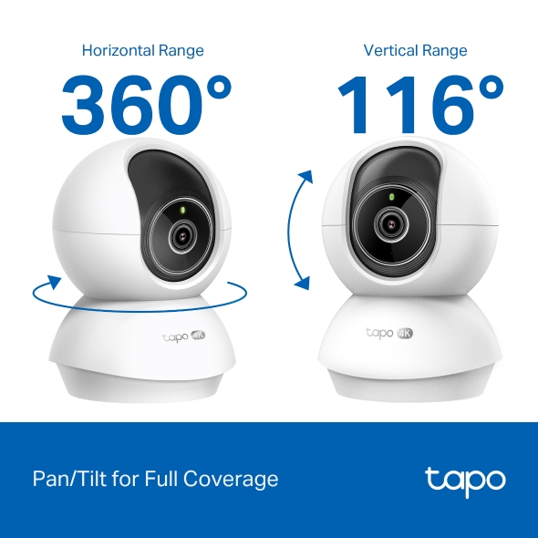 Tapo C250 Pan Tilt Ai Home Security Wifi Camera