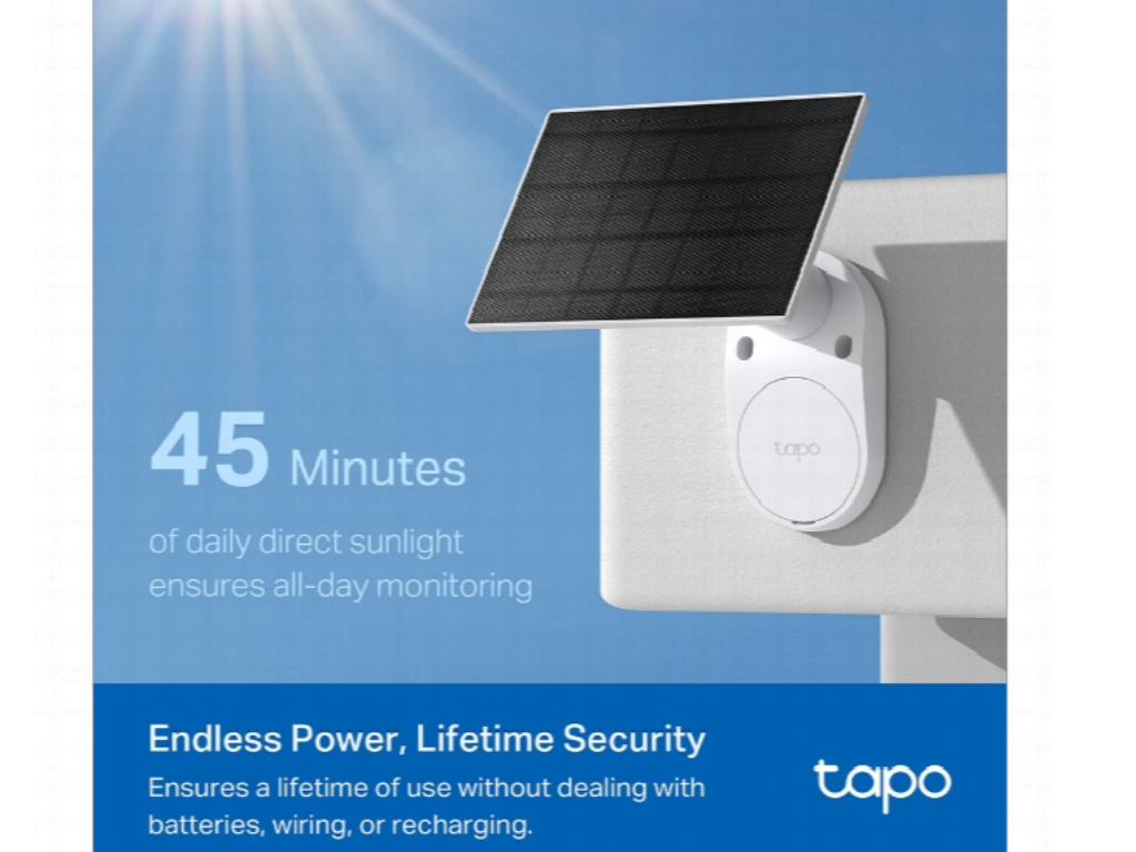 Tapo C410 Wirefree Security Camera Kit With Solar Panel And Smart Ai Detection