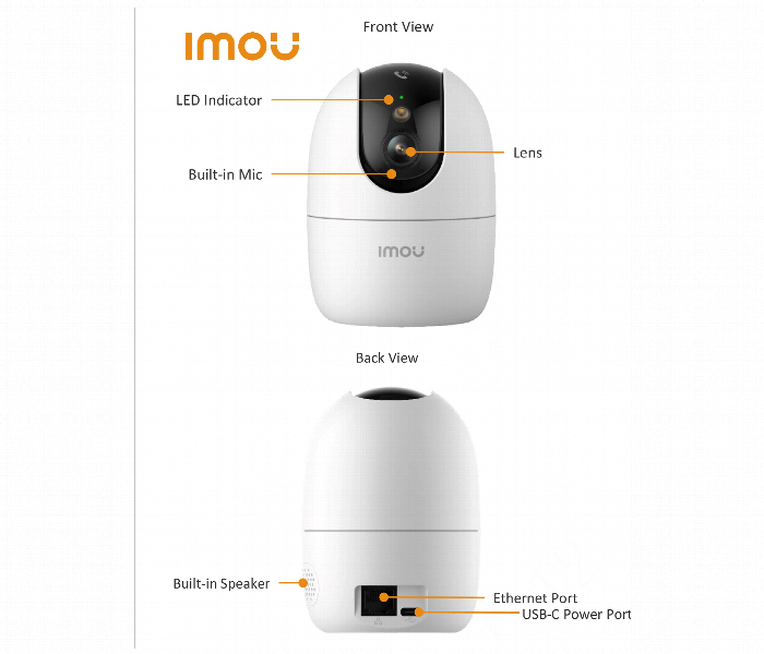Imou IPC-S2EP-8X0S Ranger 2 Pro 8MP indoor Wi-Fi PTZ security camera