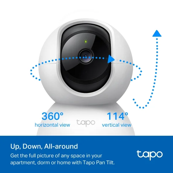 Tapo C200C Pan/Tilt Home Security Wi-Fi Camera view 3