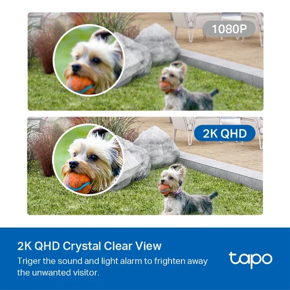 Tapo C420S2 Smart Wire-Free Camera Kit (2-pack + Hub) view 3