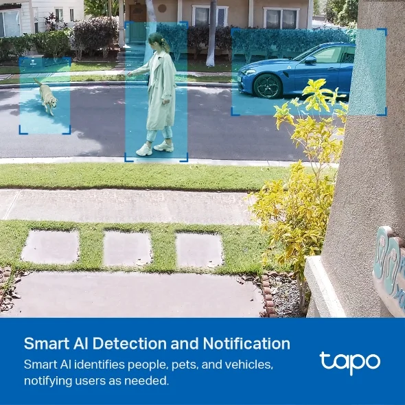 Tapo C420S2 Smart Wire-Free Camera Kit (2-pack + Hub) view 4