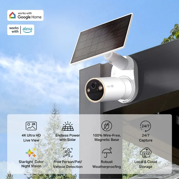 Tapo C460 Kit Solarpowered Security Camera Kit view 3
