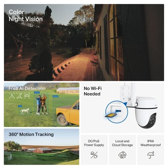 Tapo C501GW Outdoor Pan & Tilt 4G LTE Camera view 3