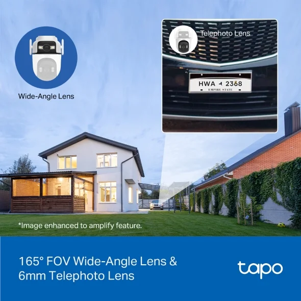 Tapo C545D 3MP Outdoor Dual-Lens Pan/Tilt Security Camera view 4