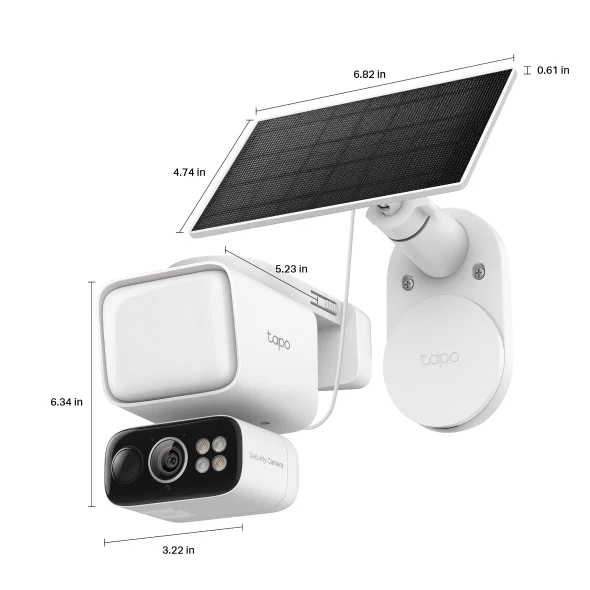 Tapo C615F Kit Solar Powered Floodlight Pan Tilt Security Camera Kit view 2