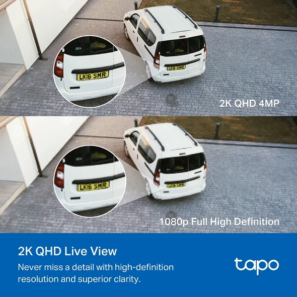 Tapo C720 Smart Floodlight Camera 2K QHD Live View view 3