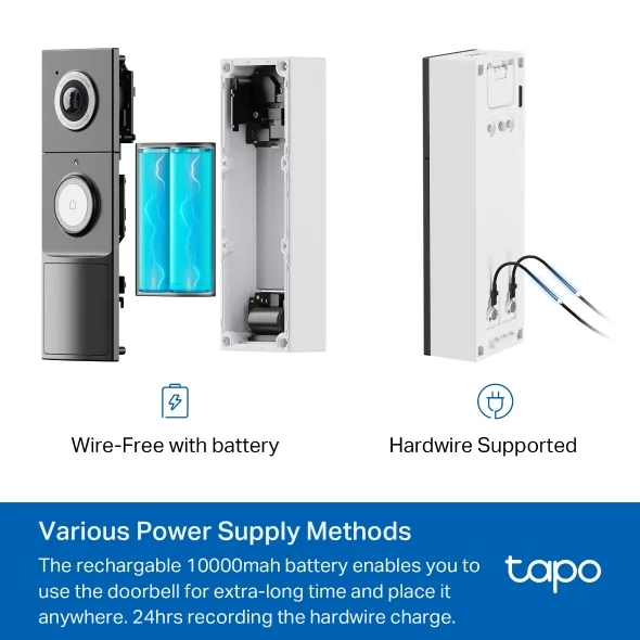 Tapo D235 2K 5MP Video Doorbell Camera view 2
