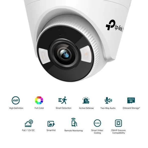 VIGI C440 4MP Full-Color Turret Network Camera view 1