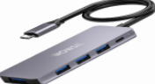 Mowsil 4 Port USB+PD Hub USB-C